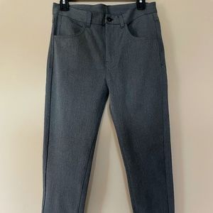 Zara men's five pocket dress jean in grey, size 30.